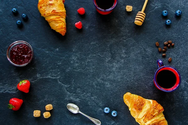 Delicious breakfast set — Stock Photo, Image
