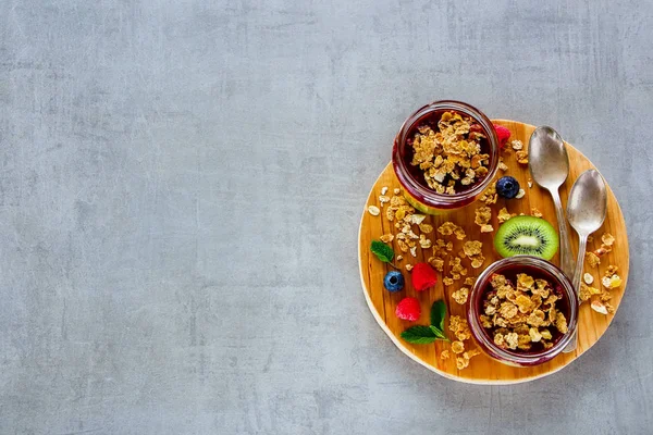 Smoothie de fructe în borcane — Fotografie, imagine de stoc