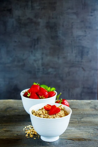 Muesli e bagas — Fotografia de Stock