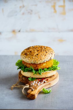 sağlıklı vejetaryen burger