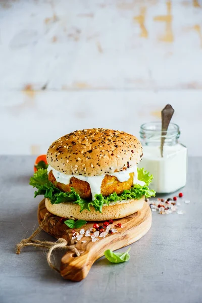 sağlıklı vejetaryen burger