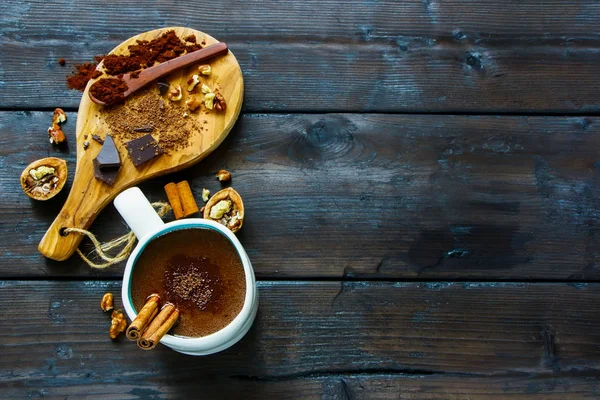 Winter hot chocolate — Stock Photo, Image