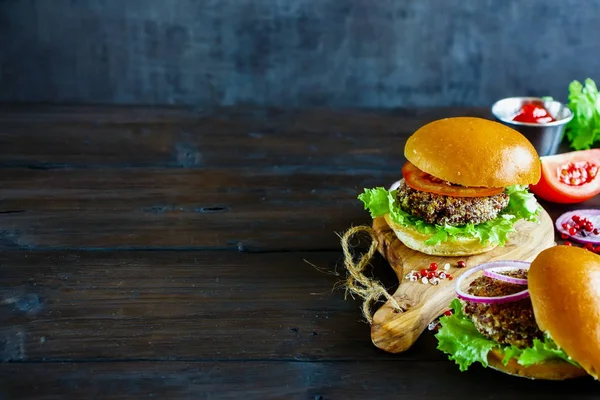 Hamburguesa vegana saludable — Foto de Stock