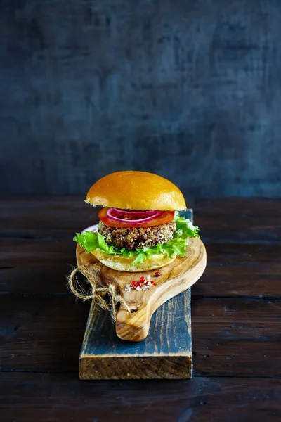Hamburguesa vegetariana saludable — Foto de Stock