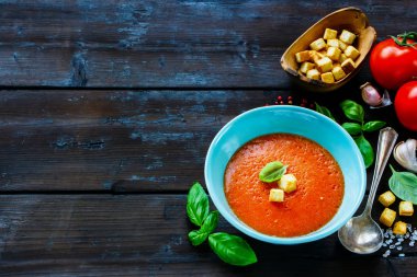 Gazpacho domates çorbası 