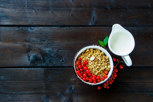 Healthy breakfast ingredients