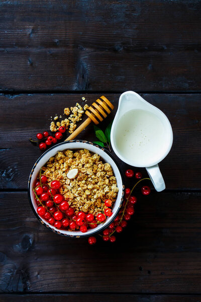 Healthy breakfast ingredients