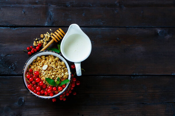 Healthy breakfast ingredients