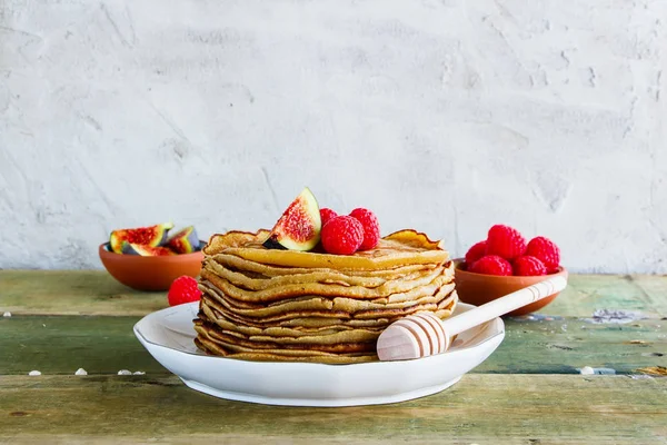 Menara pancake manis — Stok Foto