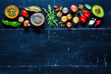 Gıda arka plan ağaç üzerinde