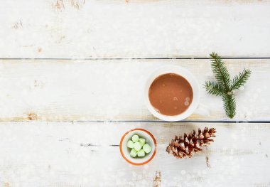 Kış sıcak çikolata