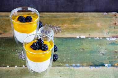 Chia yoğurt puding