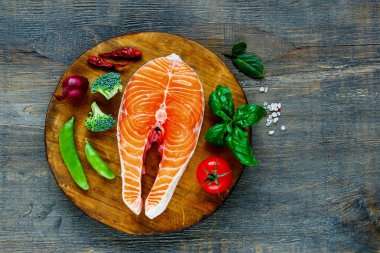 Sebze ve balık biftek