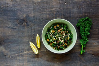 Kale and quinoa salad clipart