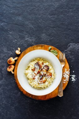 mantarlı risotto