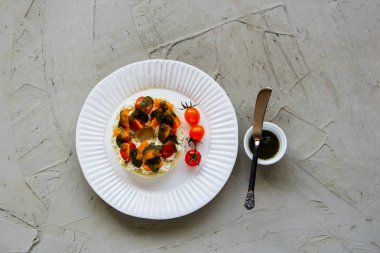 Pesto sos bruschetta