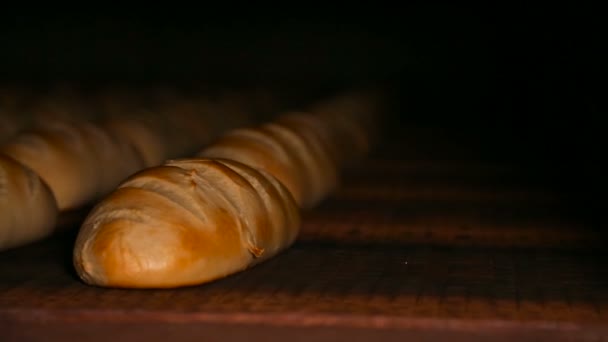 Bröd bageri livsmedelsproduktion fabrik — Stockvideo