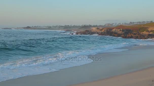 Punto di vista Pebble Beach Monterey California — Video Stock