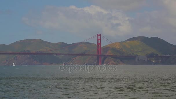 Golden Gate Bridge em São Francisco — Vídeo de Stock