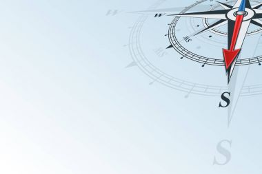 Güney arka plan pusula