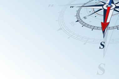 Güney arka plan pusula