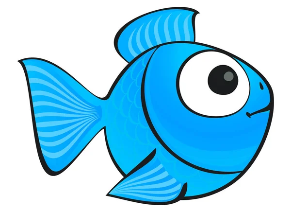 Modré ryby, samostatný — Stock fotografie