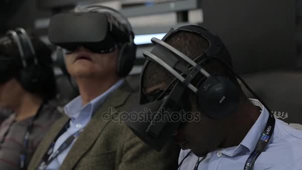 Virtuális valóság technológia jövőbeni. — Stock videók