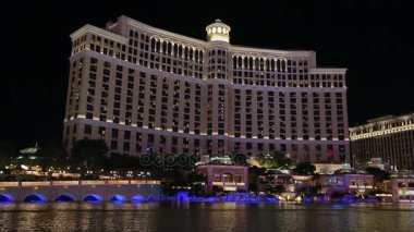 Bellagio çeşme su Haritayı ses ile gece