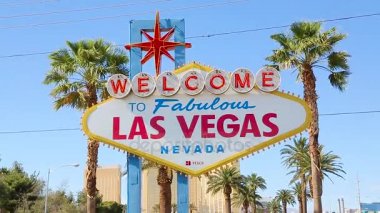 Muhteşem Las Vegas işareti vınlamak için hoş geldiniz
