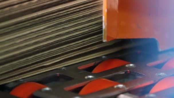 Fabricação de caixas de cartão . — Vídeo de Stock