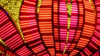 Neon yanıp sönen ışıklar Las Vegas Casino