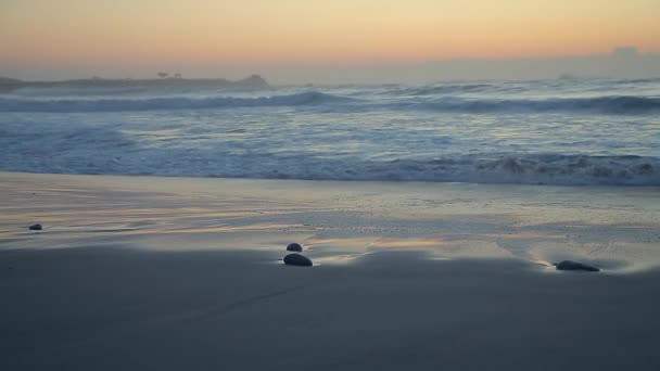 Praia da Baía Espanhola em Pacific Grove . — Vídeo de Stock