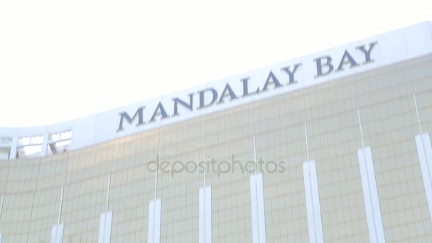 Installazione vicino all'hotel Mandalay Bay — Video Stock