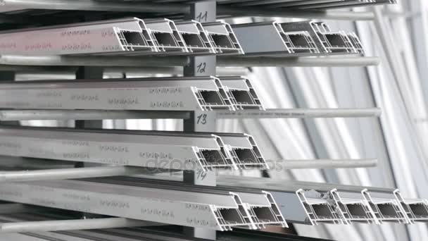 Components of PVC windows. — Stock Footage Components of PVC windows. Video Clip