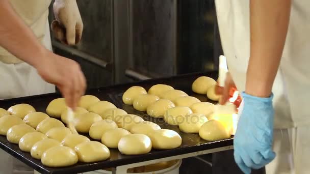 釉薬のスミア饅頭. — ストック動画