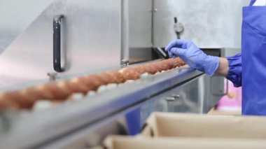 Kalite kontrol üretilen dondurma.