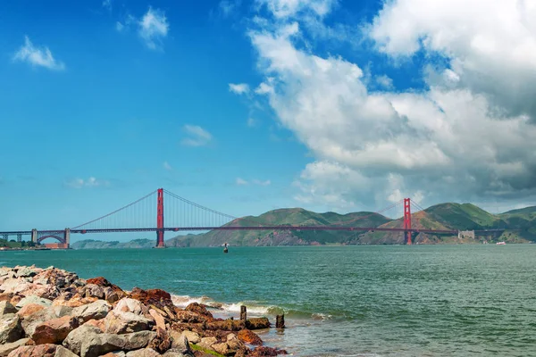 Golden gate bridge den krajina, San Francisco. — Stock fotografie