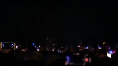 Canlı müzik festivali konserinde lazer gösterisi.