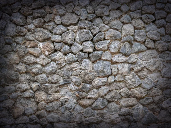 Dunkler Steinmauer Hintergrund mit Vignette — Stockfoto