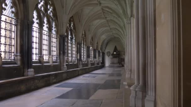 Westminster Abbey Interior, Londen, Groot-Brittannië — Stockvideo