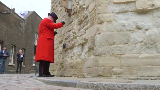 Bell ringer klockan i Tower of London — Stockvideo