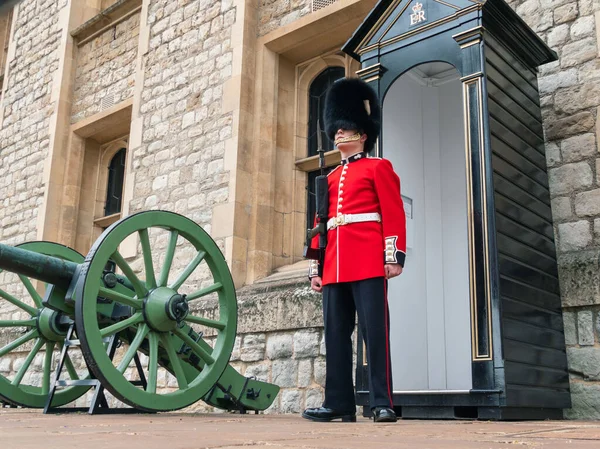 Londres Reino Unido Abril 2019 Soldado Guarda Real Londres Soldado — Fotografia de Stock