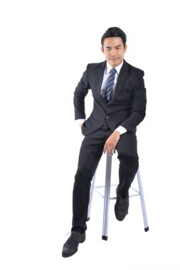 Akıllı ve kendinden emin bakmak Genç İşadamları.