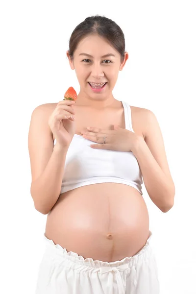 Yiyecek Içecek Sağlık Için Hamile Kadınlar — Stok fotoğraf