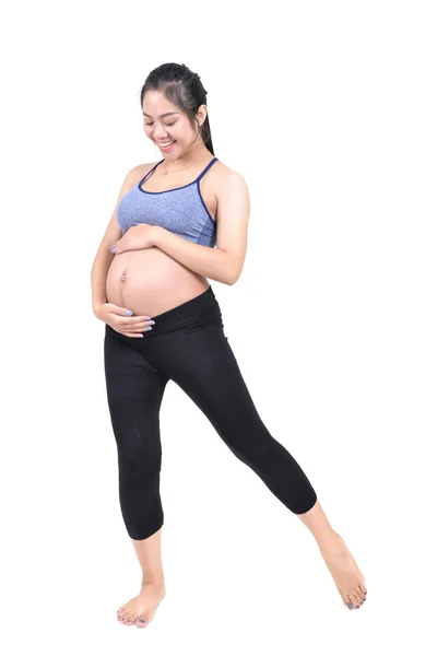 Pregnant Women Workouting Baby Health — Stock Photo, Image