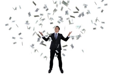 Bir sürü para tabanlı busines başarı ile genç işadamı