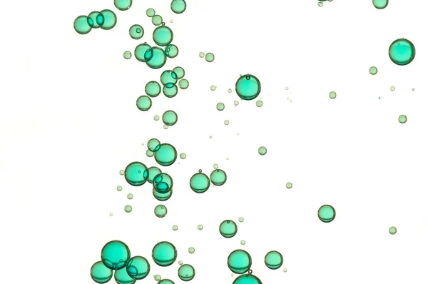 Aqua färgade bbubbles — Stockfoto
