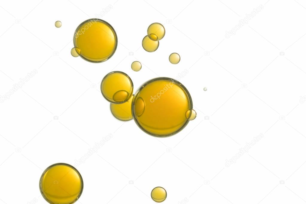 Beautiful yellow bubbles