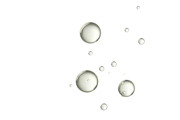 Beyaz üzerine şampanya kabarcıklar