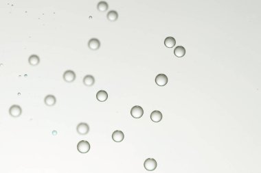 Şampanya kabarcıklar üzerinde gri